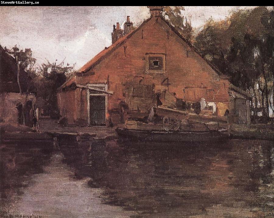 Piet Mondrian The houses on the Liyin river